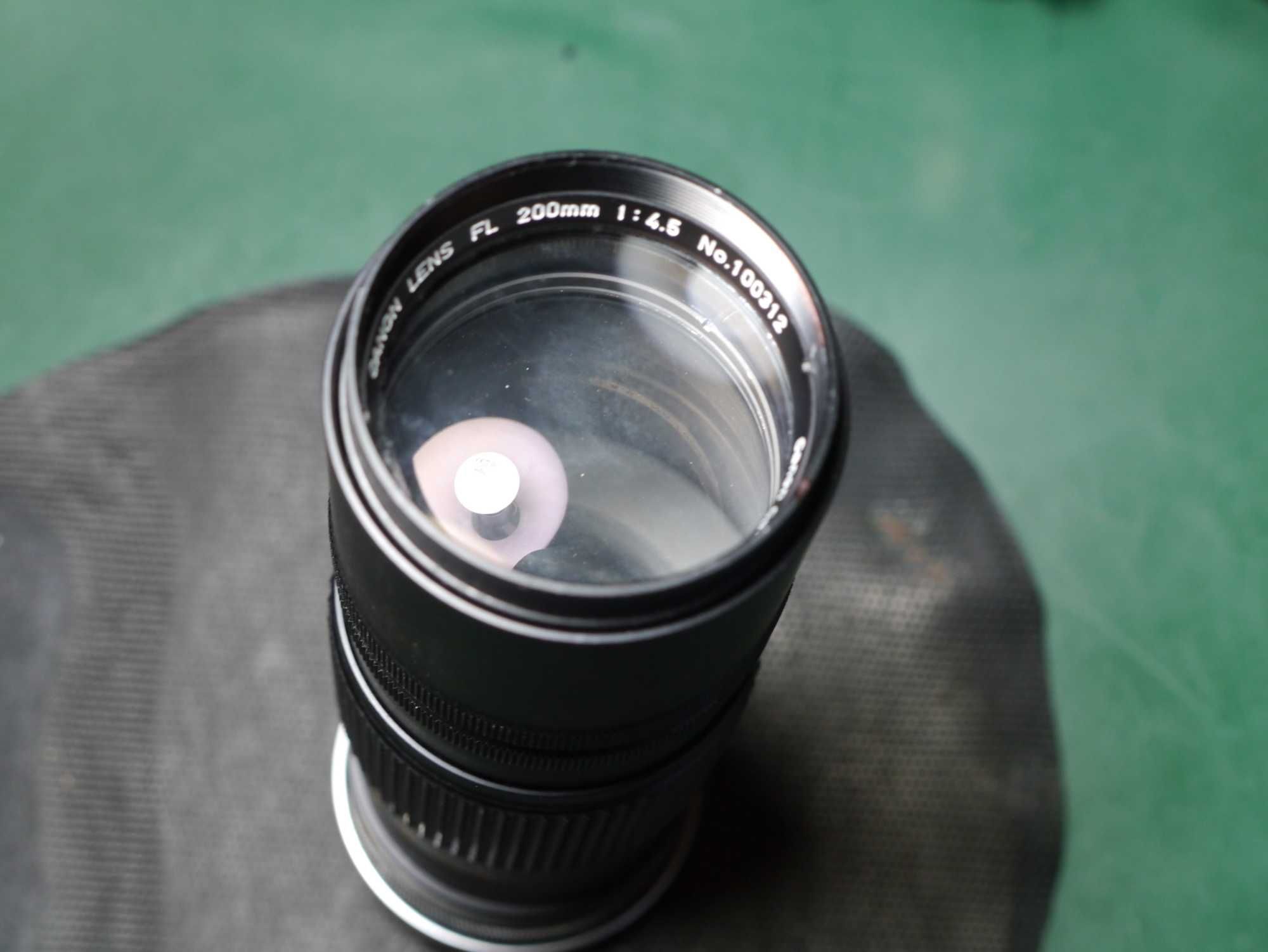 tele-objectiva vintage canon 200mm