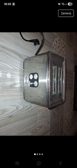 Toster  Tefal srebrny