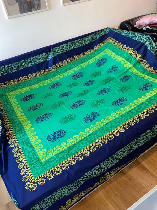 Komplet pościeli z bawełny ręcznie block printed z Bangladeszu