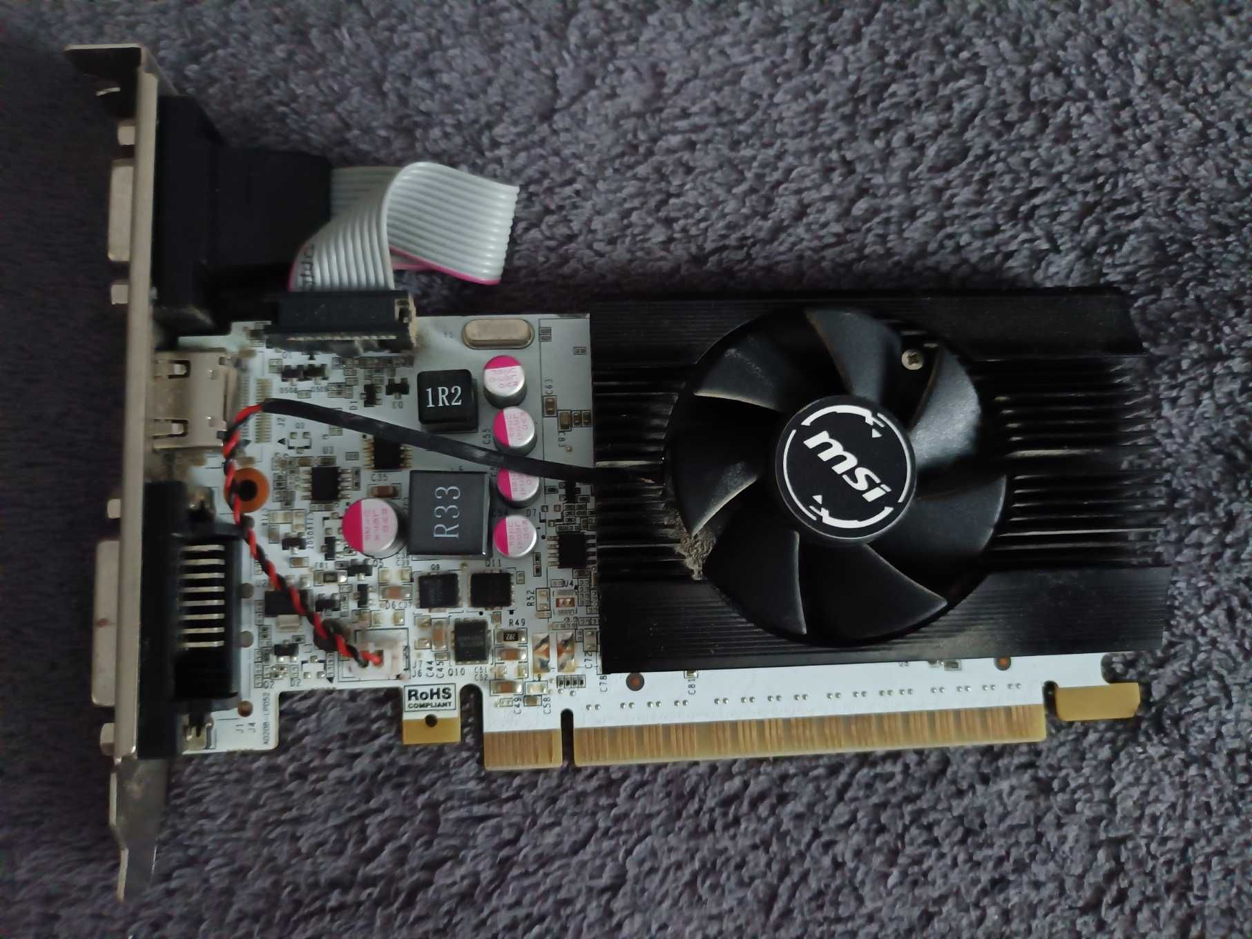 procesor G4560, zasilacz 550W, MSI GeForce GT 730, komputer na części