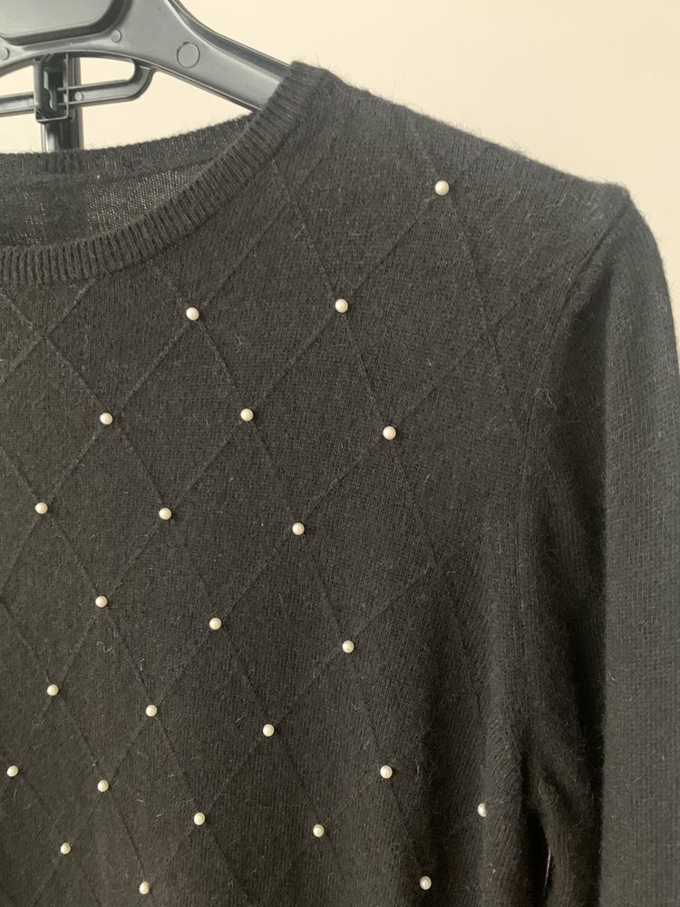 Zara sweter perełki S 36
