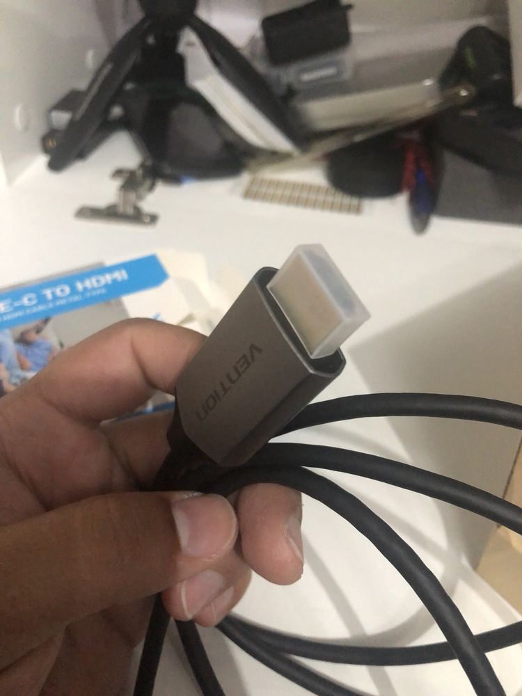 Cabo VENTION Adaptador Conversor Tipo-C para HDMI. NOVO 4k e 3d