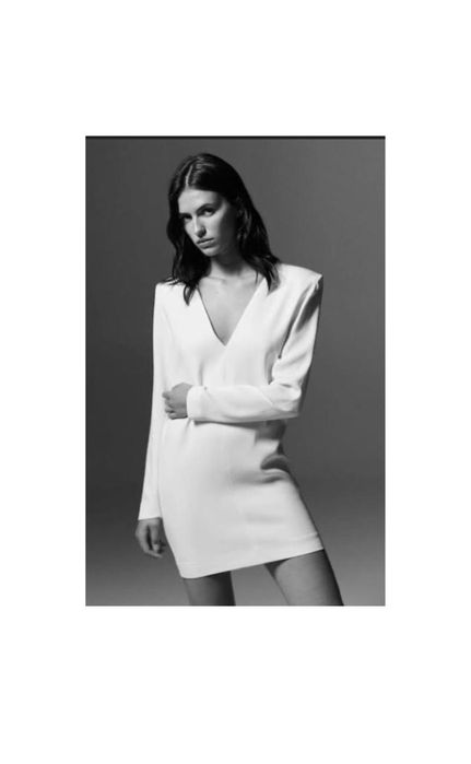 Біла сукня на плечиках massimo dutti xs