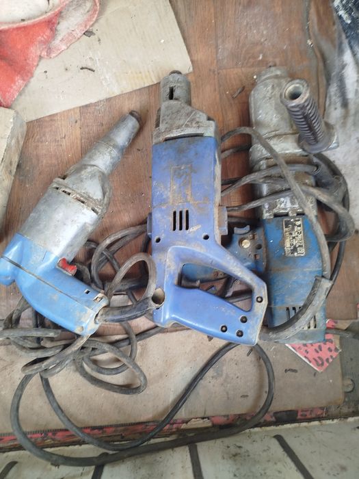Электроинструмент советский 3 единицы.