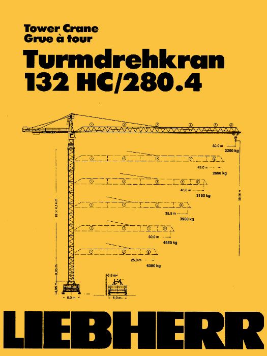 Баштовий кран Liebherr 132 HC/280.4 купити в Україні