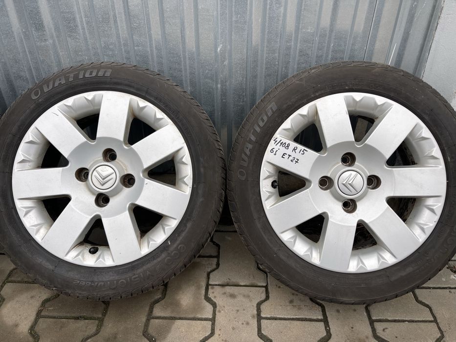 Диски CITROEN 4/108 R15 6J ET27 + 185/55R15 ЛІТО