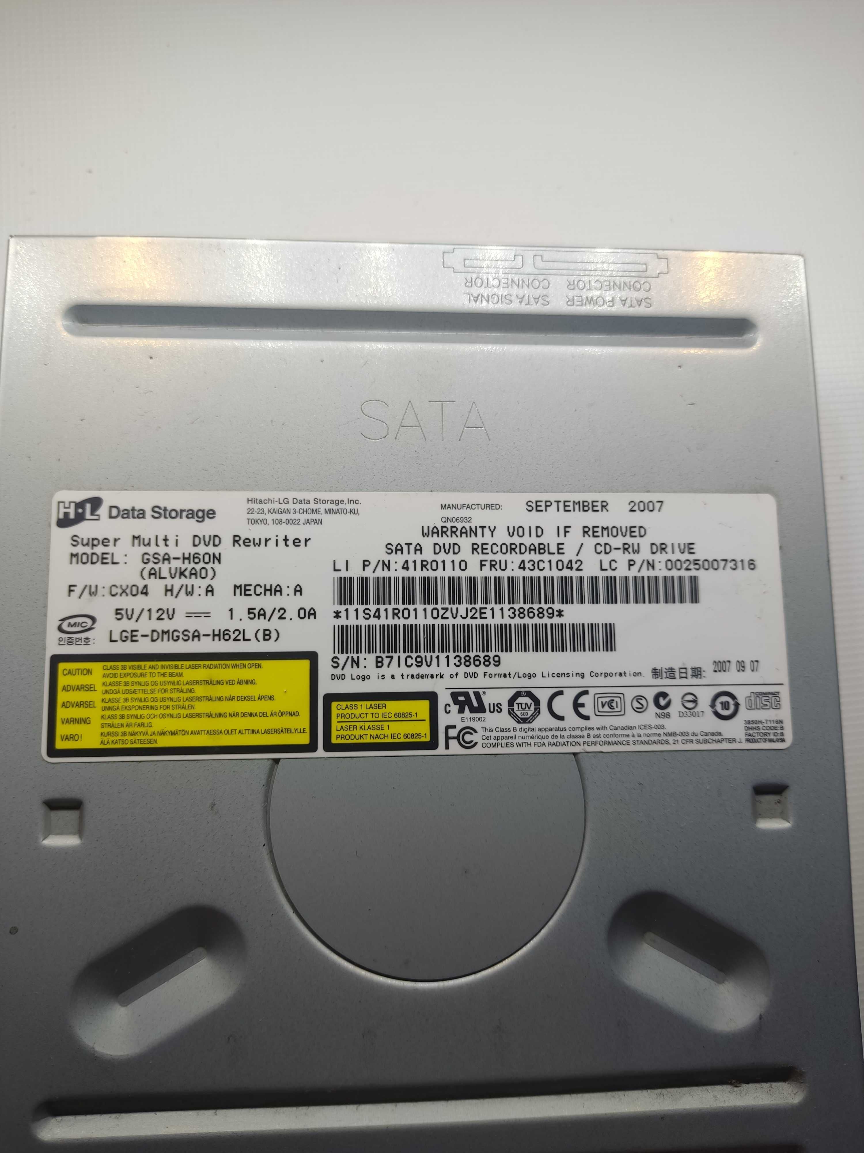 Gravador E Leitor De Cd E Dvd Hl Datastorage Gh10n Sata