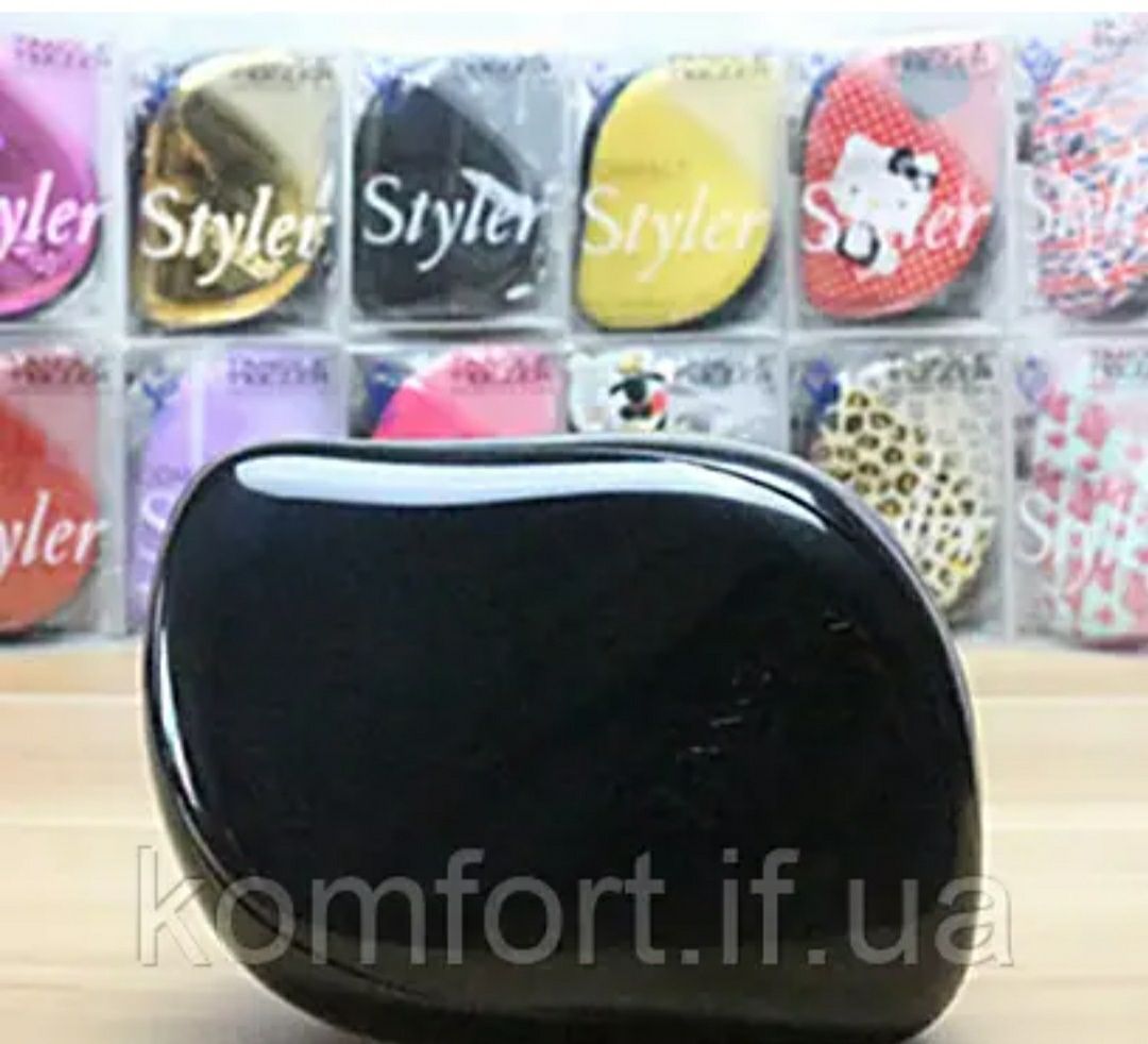 Гребінець для волосся TANGLE TEEZER Comact чорний