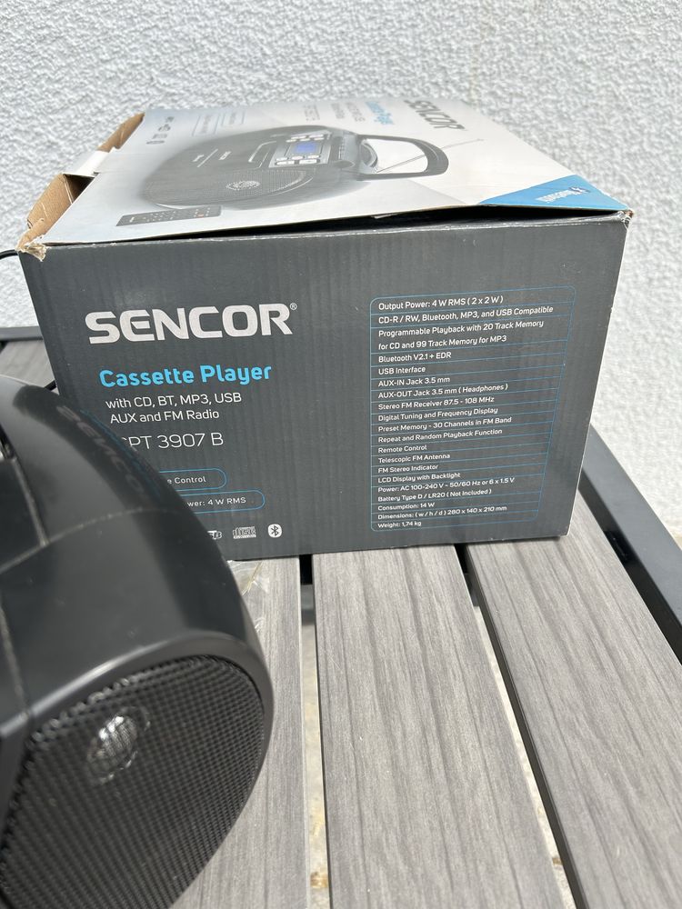 Radiomagnetofon Sencor SPT 3907 B Bluetooth Czarny