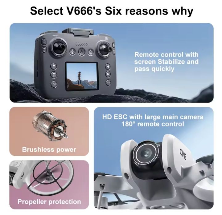 V666 WiFi FPV Dron квадрокоптер