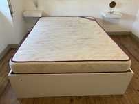Colchão casal bege (cama 1,40x1,90)