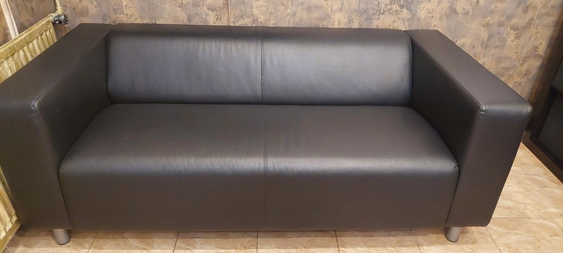 Sofa kanapa czarna  klippan ikea