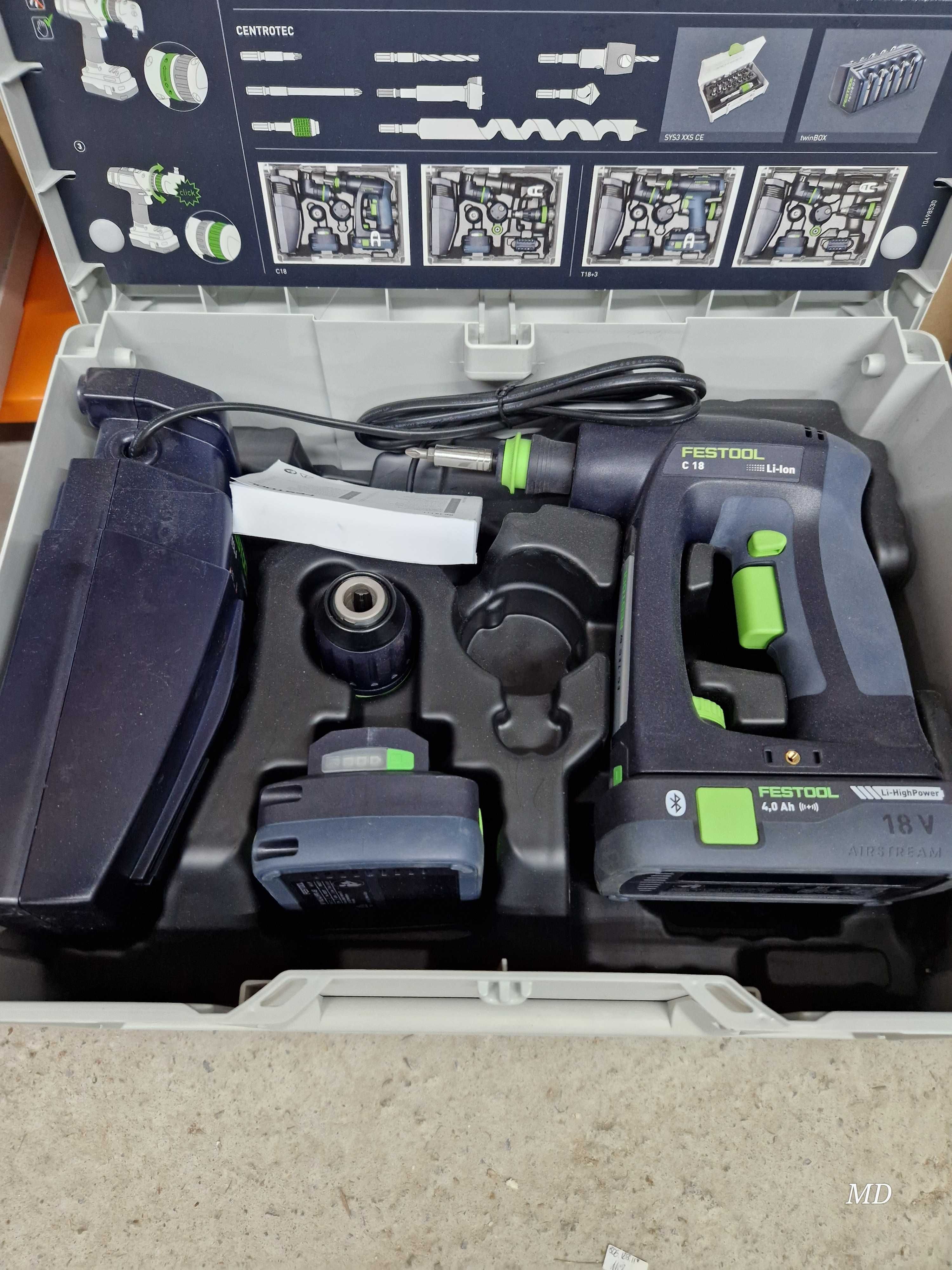Festool akumulatorowa wiertarko-wkrętarka C 18 HPC 4,0 I-Plus