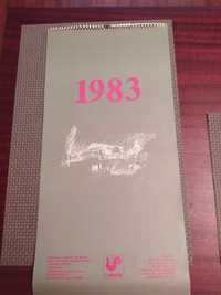 40 letni Kalendarz ścienny  z 1983r