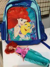 Plecak szkolny Beniamin syrenka Ariel lalka gratis