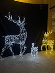 новогодний олень 150см холодний або теплий, новогодні олені каркаси 2м