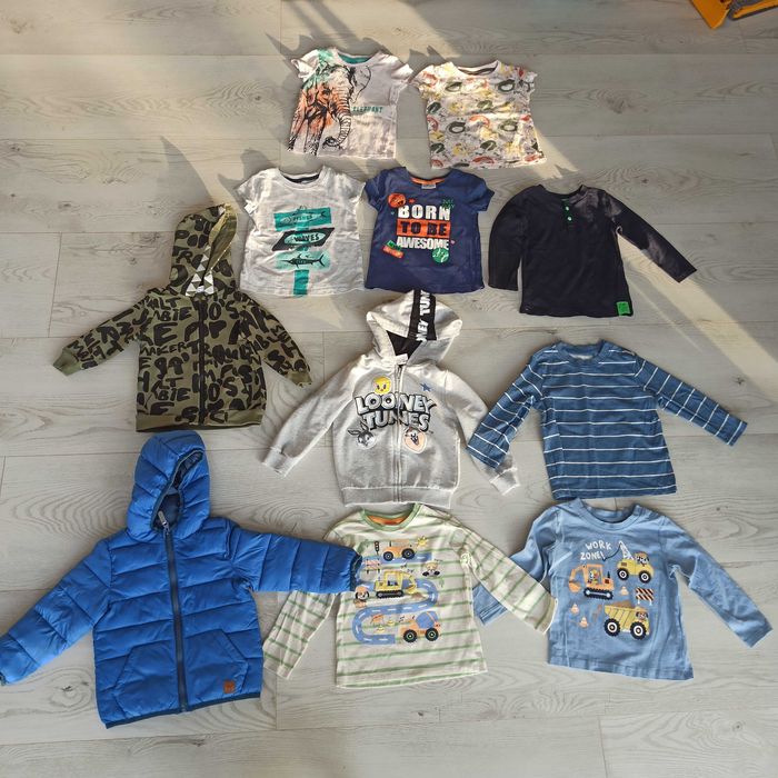 Paka ciuszków, kurka, bluzy rozmiar 86 aż 11 sztuk