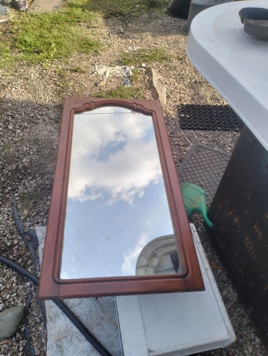 Lustro w drewnianej ramie 5 mm