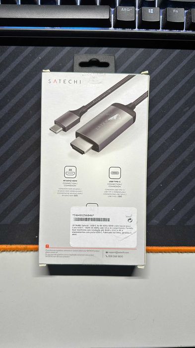 Cabo Adaptador Satechi Type-C para HDMI 4K 60Hz 1.8m