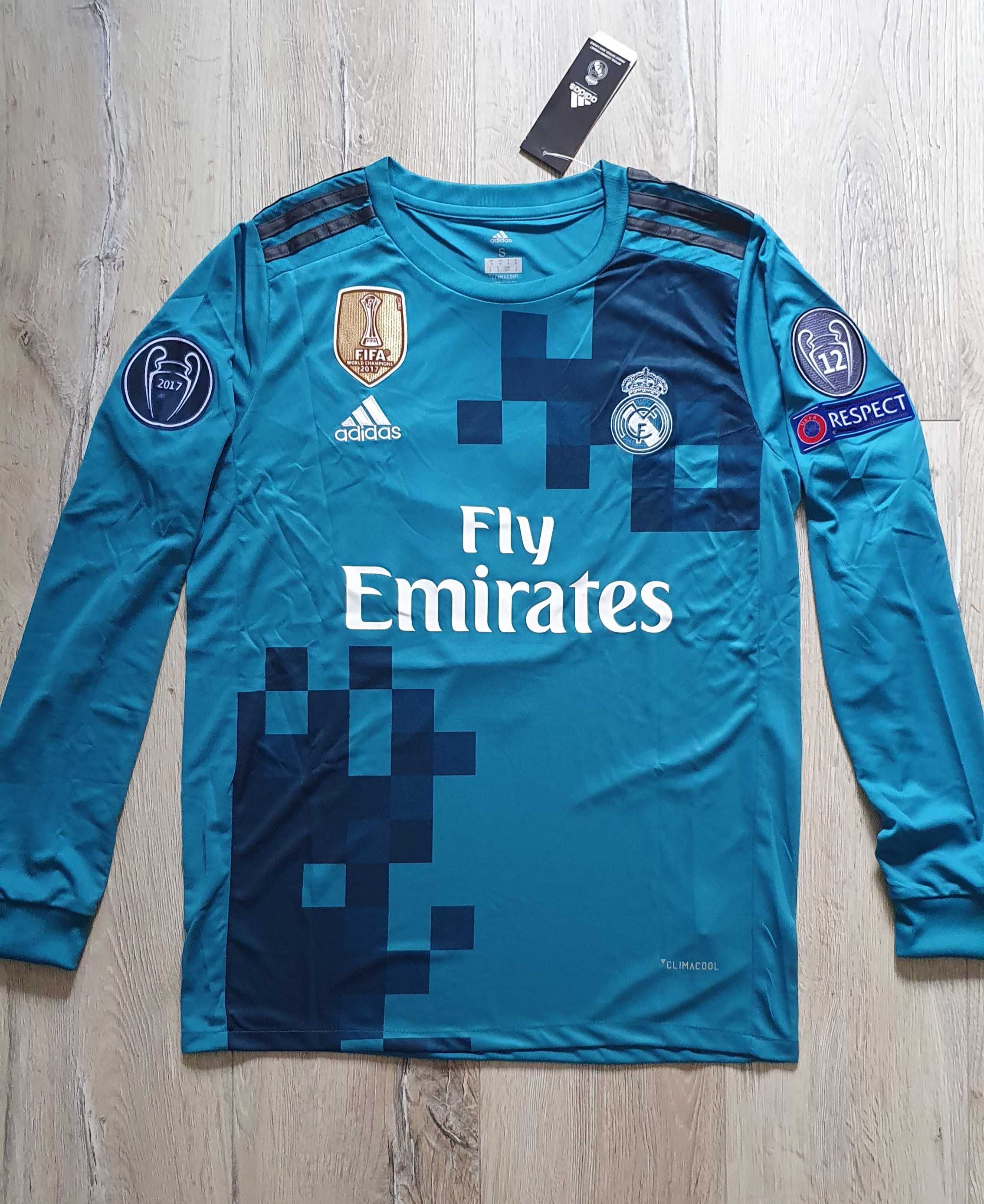 Koszulka Real Madryt 2017/18, Ronaldo 7, M, L  Długi Rękaw