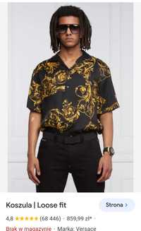 Koszula męska versace jeasns couture