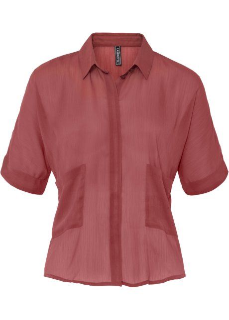B.P.C bluzka szyfonowa różowo-brązowy r.38