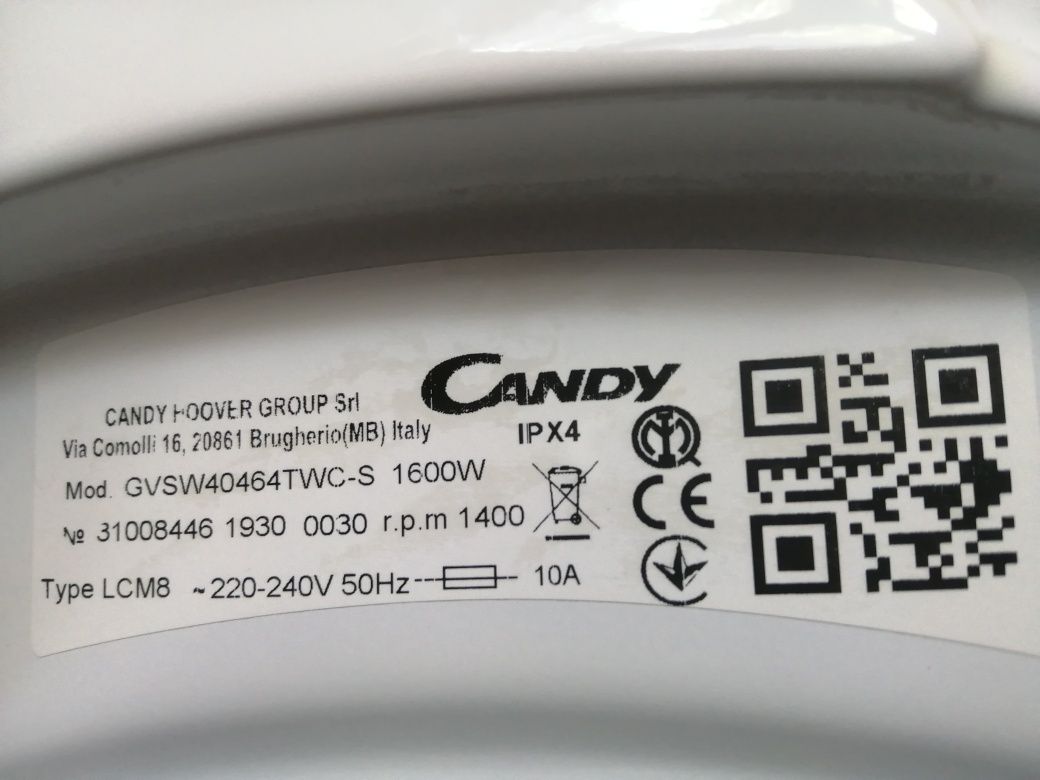 Candy GVSW40464TWC-S uszkodzona na części