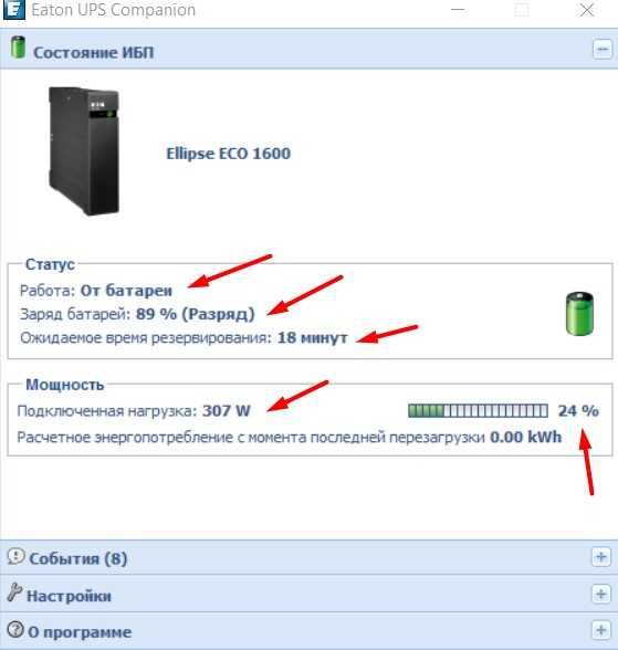 Джерело безперебійного живлення Eaton Ellipse ECO 1600 Упс, дбж