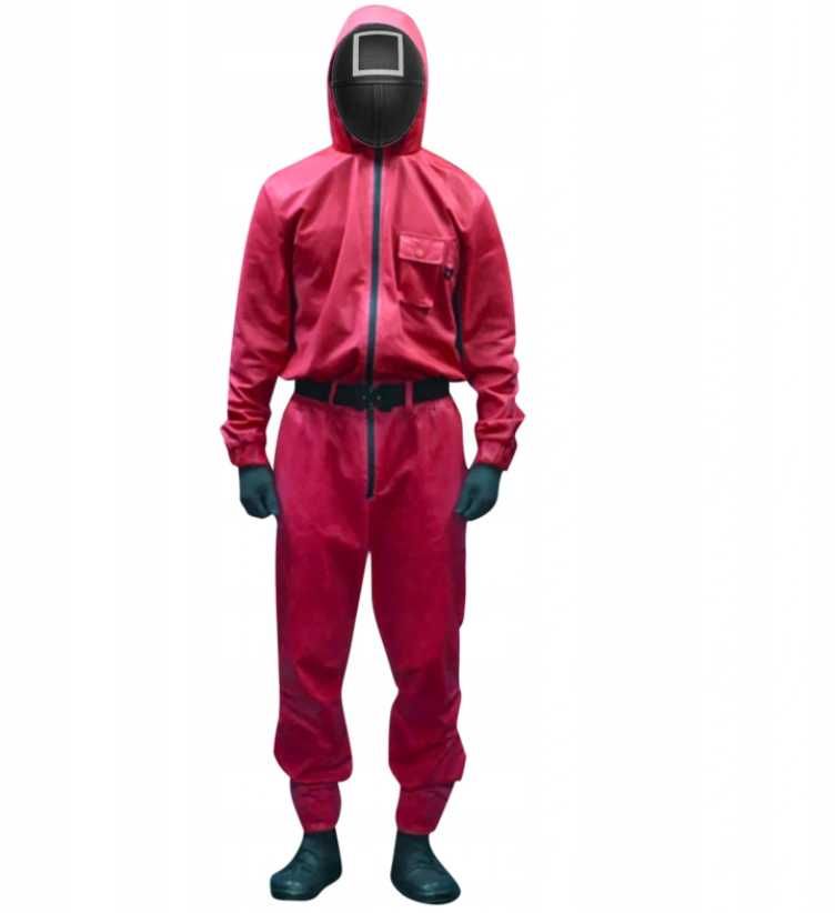 KOSTIUM  SQUID GAME zestaw Halloween 5w1 cosplay