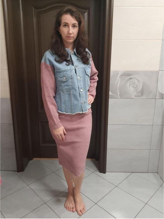 Комплект куртка+спідниця набір костюм жіночий костюм