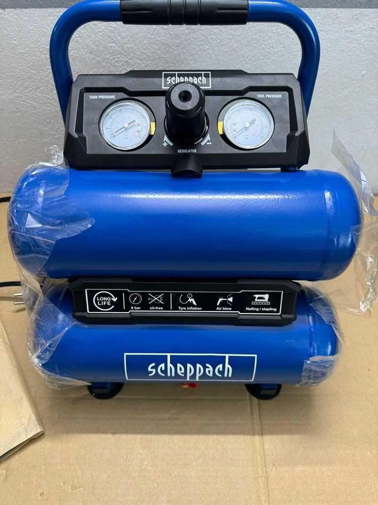 Kompresor  SCHEPPACH HC10-TWIN bezolejowy 8 bar 2x7,5 750W