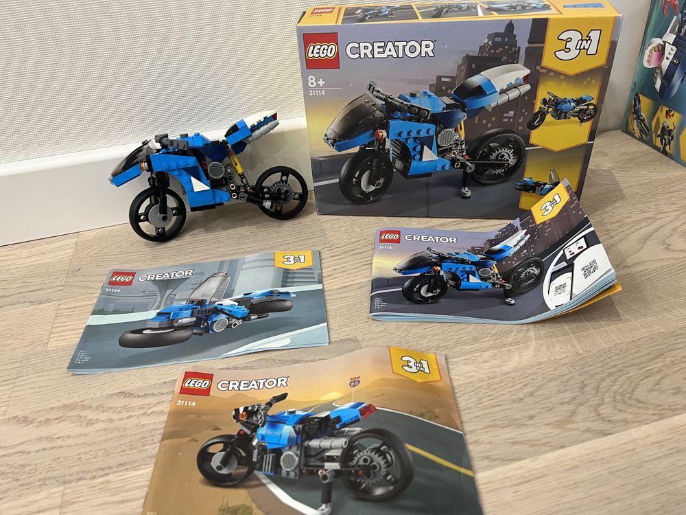 Лего мотоцикл