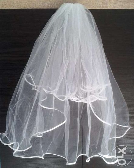 Suknia ślubna biała długa rozmiar 34-36 bolerko + welon gratis