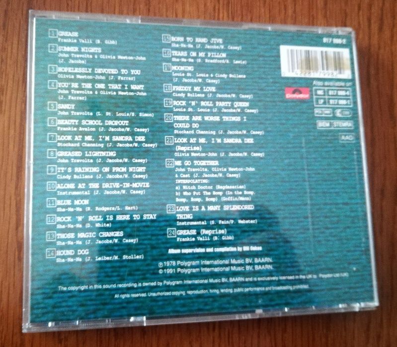 CD | Grease - Banda Sonora