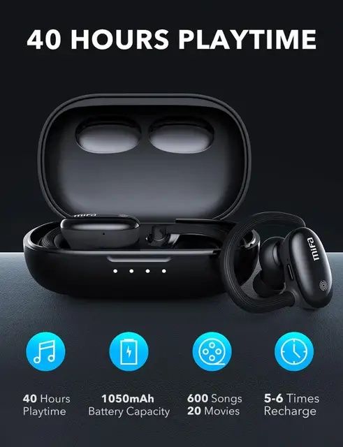 Auriculares Earbuds Mifa X12 TWS 5.0 Stereo Sport SELADO