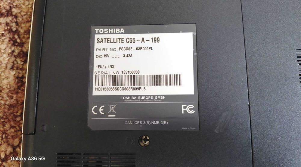 Wyprzedaż!!Laptop Toshiba Satellite C55-A-199