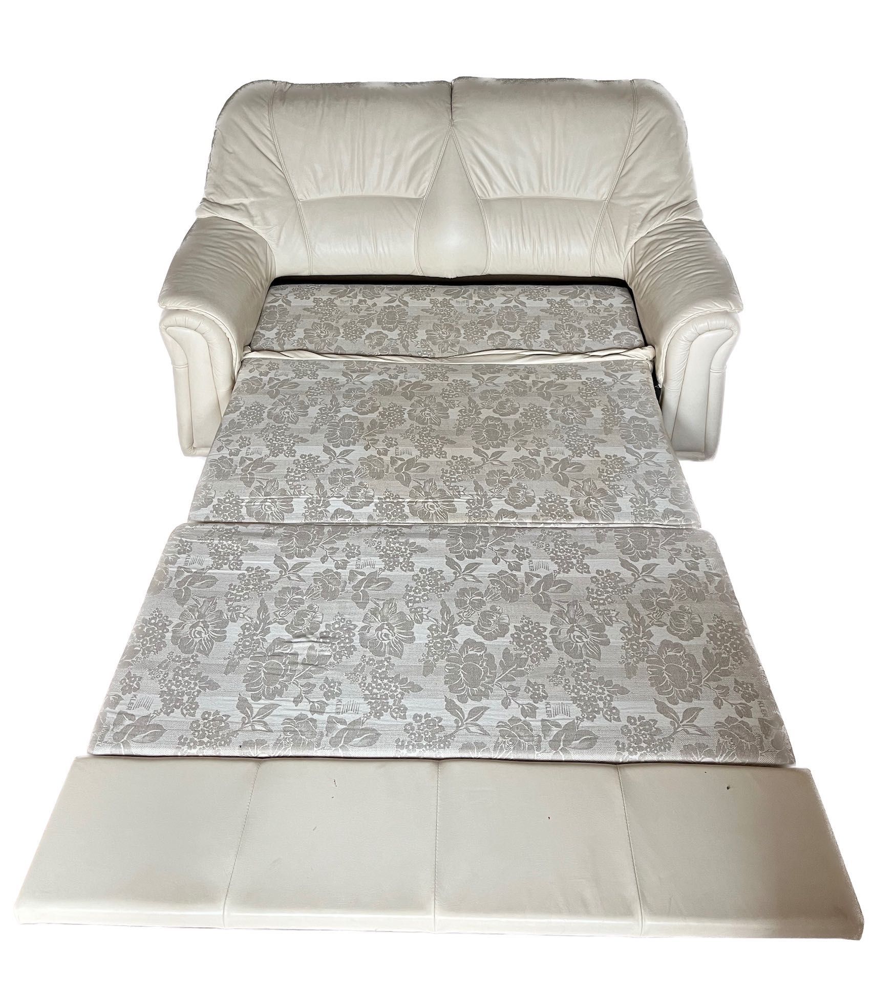 Sofa dwuosobowa Kler, z funkcją spania, skóra
