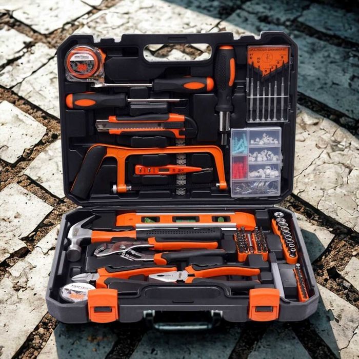 XXL Zestaw Narzędzi Walizka Narzędziowa 180 Elementów Majsterkowanie