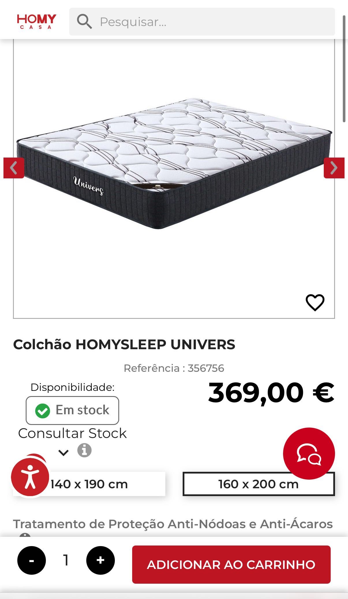 Colchão HomyCasa, Univers