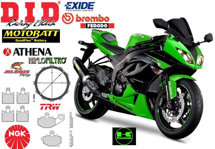 Запчасти, расходники, детали ТО, Kawasaki ZX6R, ZX9R, ZX10R Ninja