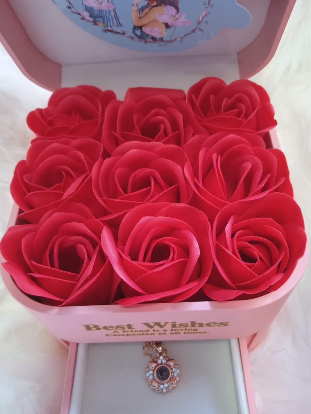 Flower box pudełko prezentowe wieczna róża