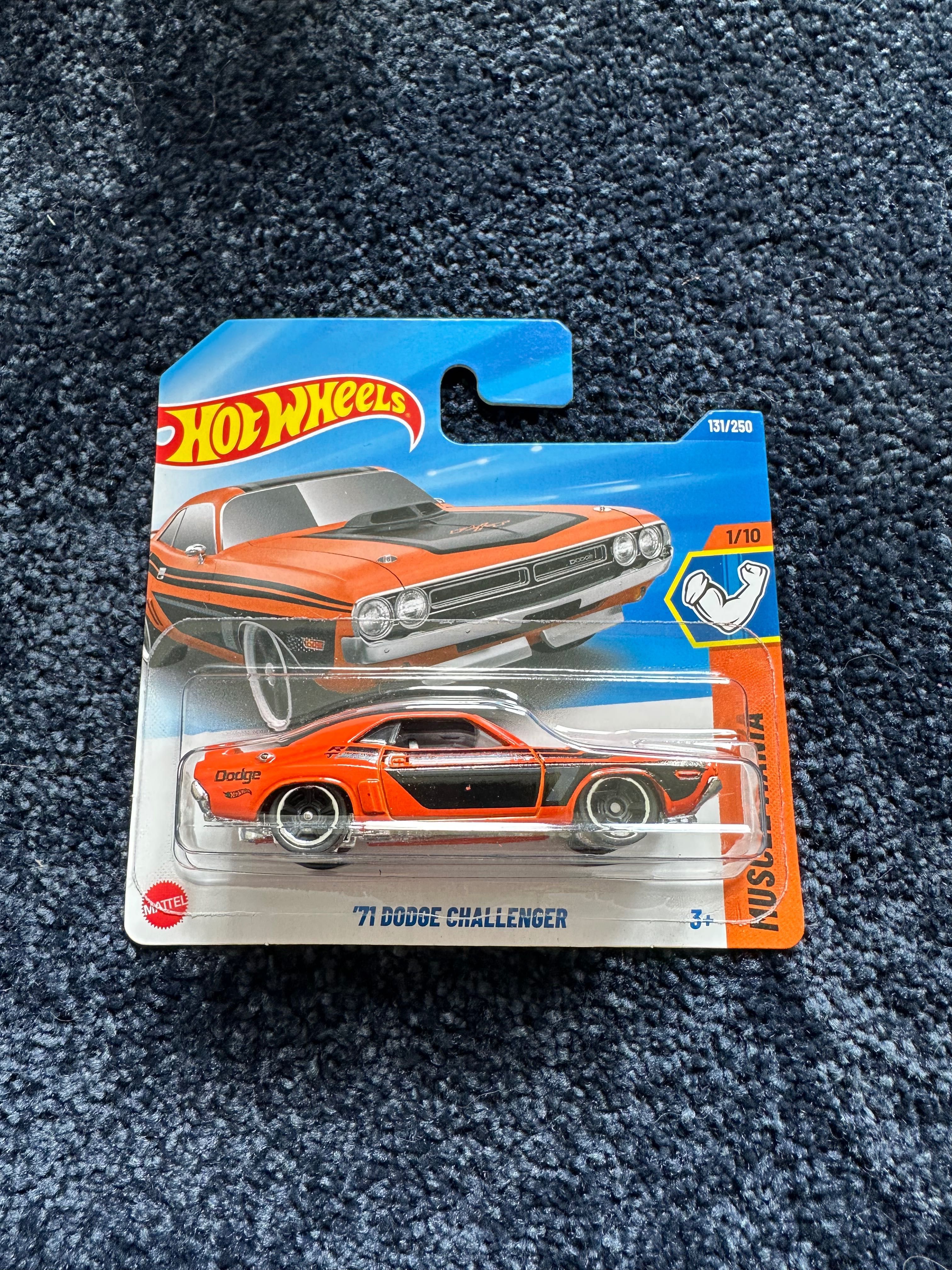 hot wheels 71 dodge challenger pomarańczowy