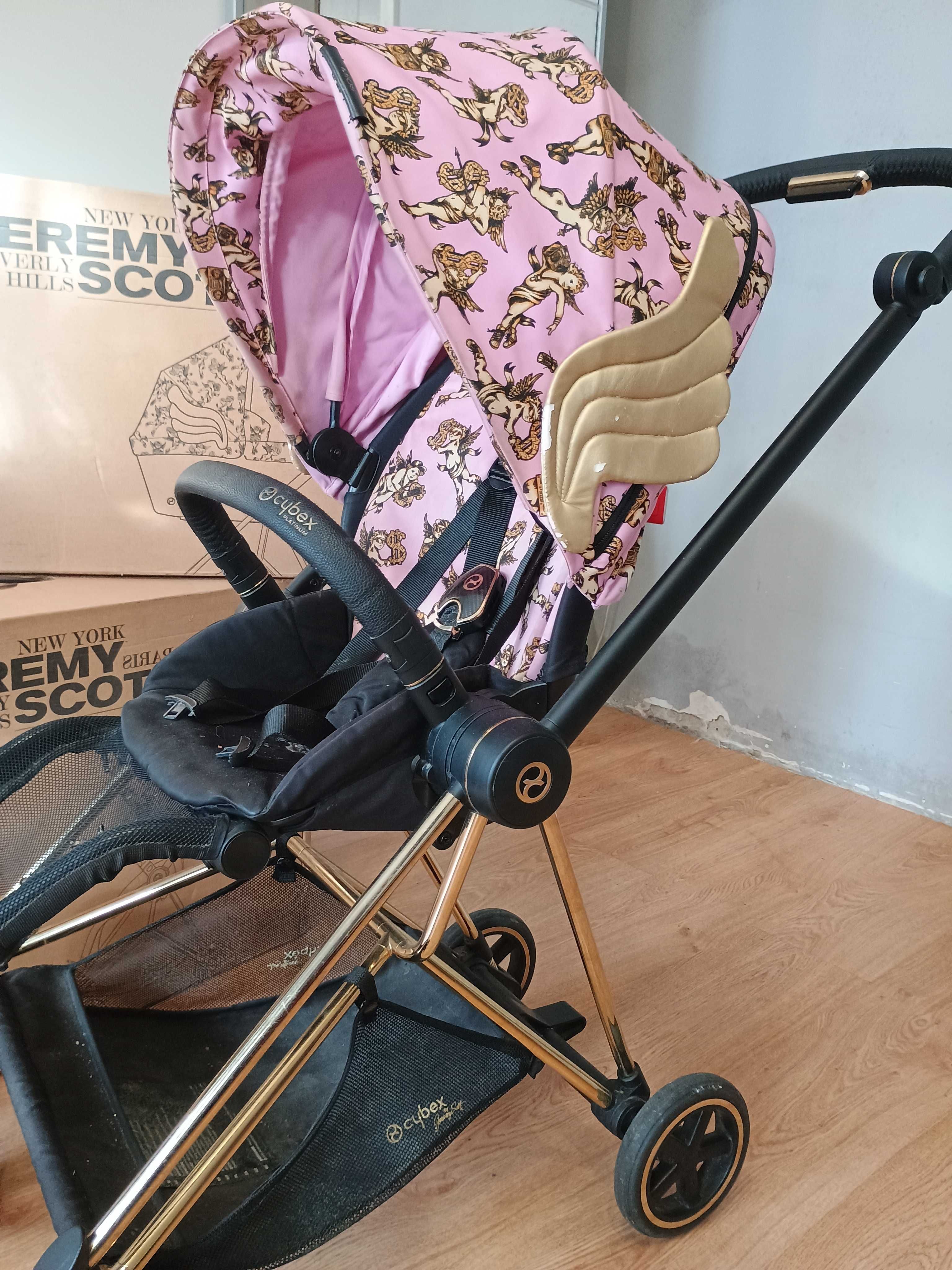 Cybex wózek mios 2.0 cherubs pink