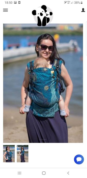 Nosidełko nosidło ergonomiczne Natibaby starry night Natigrow