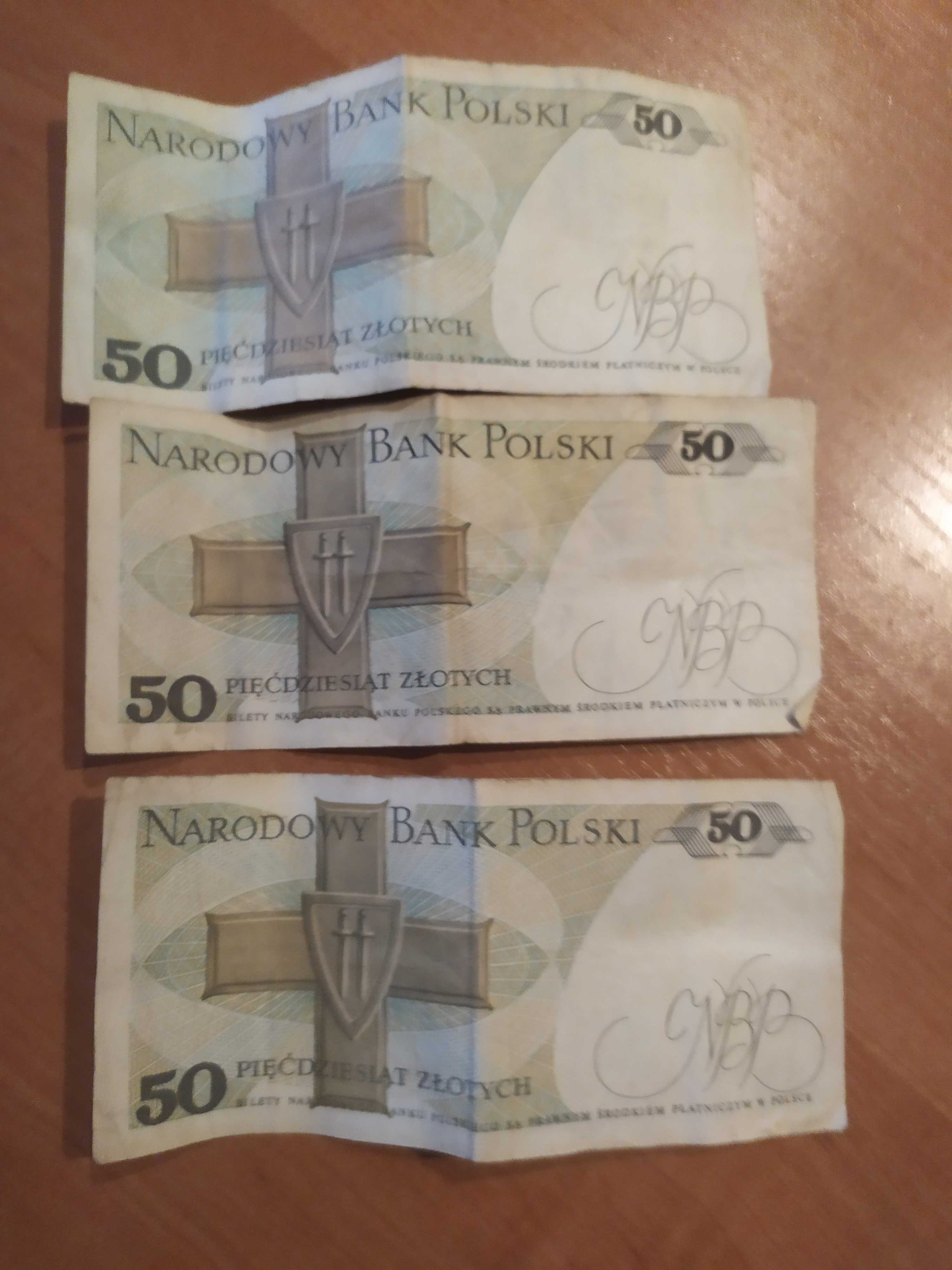 Banknoty 50 złotych rok 1988