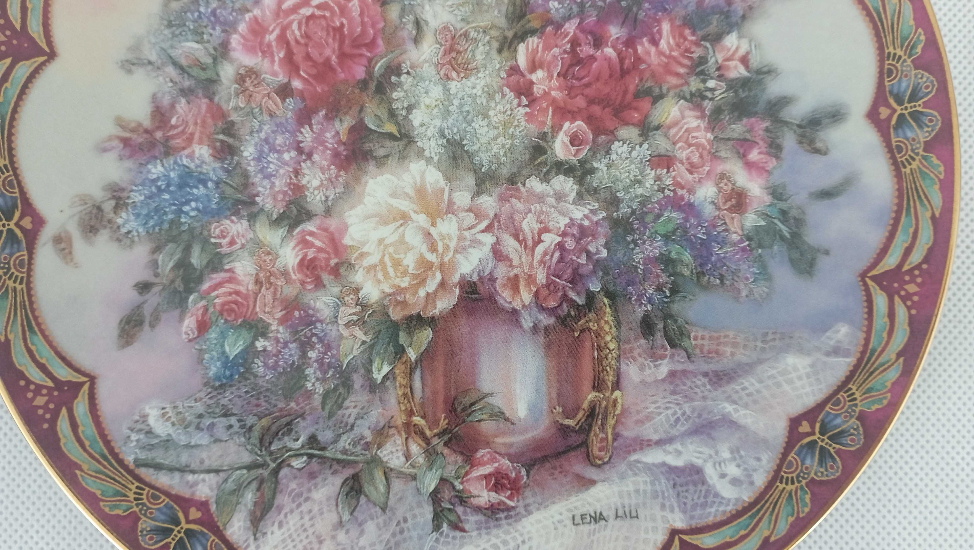 Talerz dekoracyjny Lena Liu "Kwiatowe Wróżki" (Magic Makers)