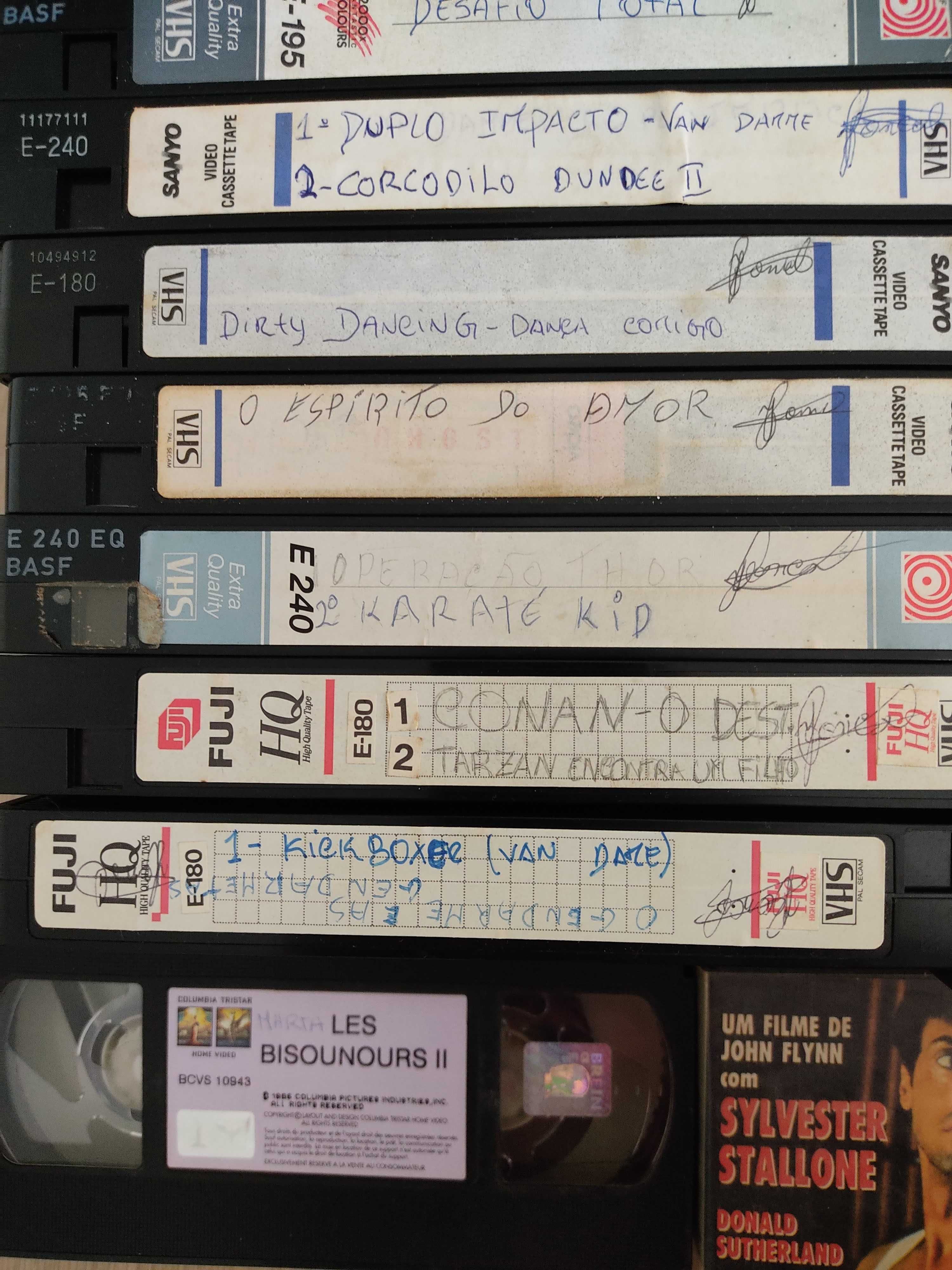 Cassetes de vídeo/filmes VHS