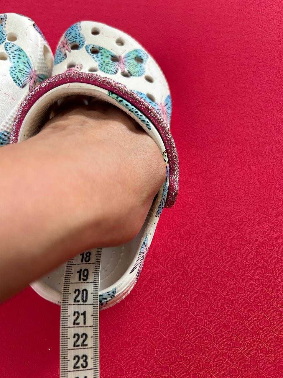 Уценка!!! Crocs classic kids butterfly кроксы на девочку С12-13