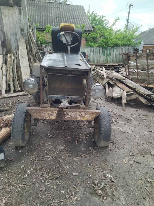 Саморобний міні трактор з японським дизельним двигуном