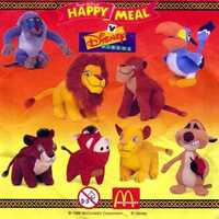 rei leao timon pumba mcdonalds happy meal disney coleção